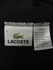 Lacoste Black Pima Cotton T-Shirt Men’s S Crew Neck Short Sleeve Logo Classic