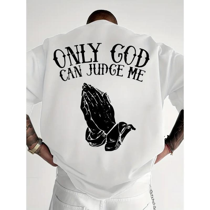 Men’S “Only God Can Judge Me” Graphic T-Shirt