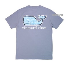 NWT Vineyard Vines Men SS Pocket Crew Neck Tee T-Shirt “DOLPHIN FISH WHALE”