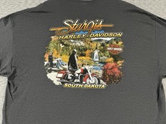 Harley Davidson Sturgis South Dakota Shirt 3XL Dark Gray Waterfall Deer 2011