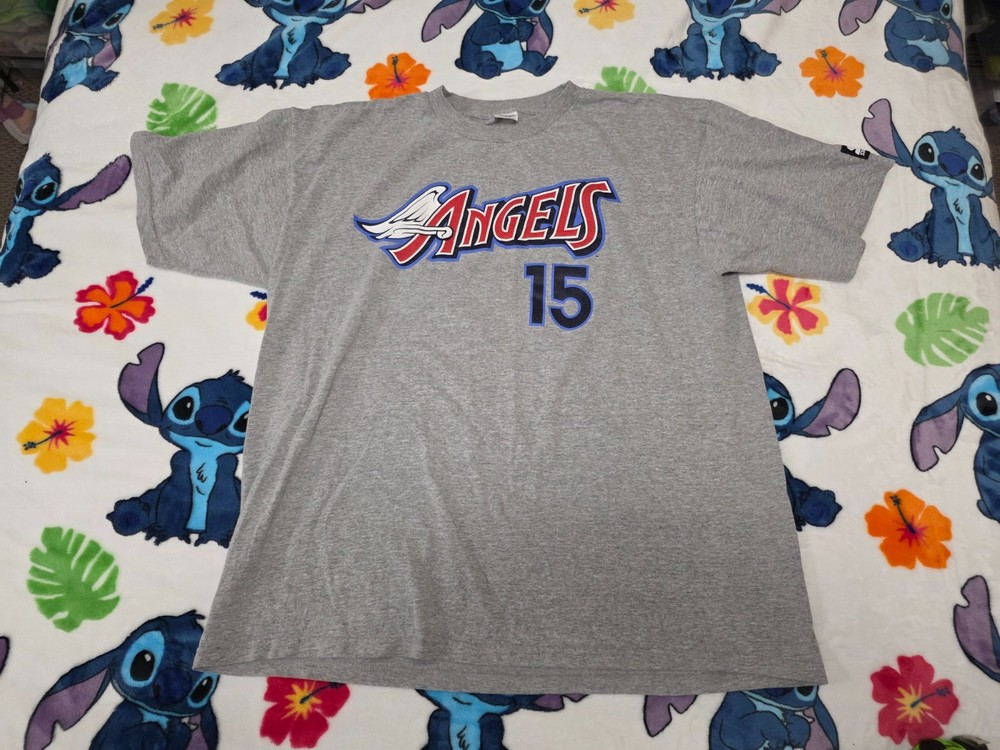 Starter Men’s XLg T-Shirt Angels #15 Salmon 1998