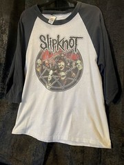 Vintage Rare Slipknot Large Metal Band Iowa Shirt USA 🇺🇸3/4 Sleeve Very Worn