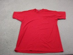 Vintage BVD Shirt Adult Extra Large XL Red Blank Casual Made in USA Mens