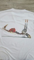 Vintage 90s Core America Hands Football Art T-shirt Sz XL Unique Sports Tee NFL