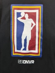 DNVR Denver Nuggets Nikola Jokic NBA Logo Parody Graphic Tee Small Black VGC