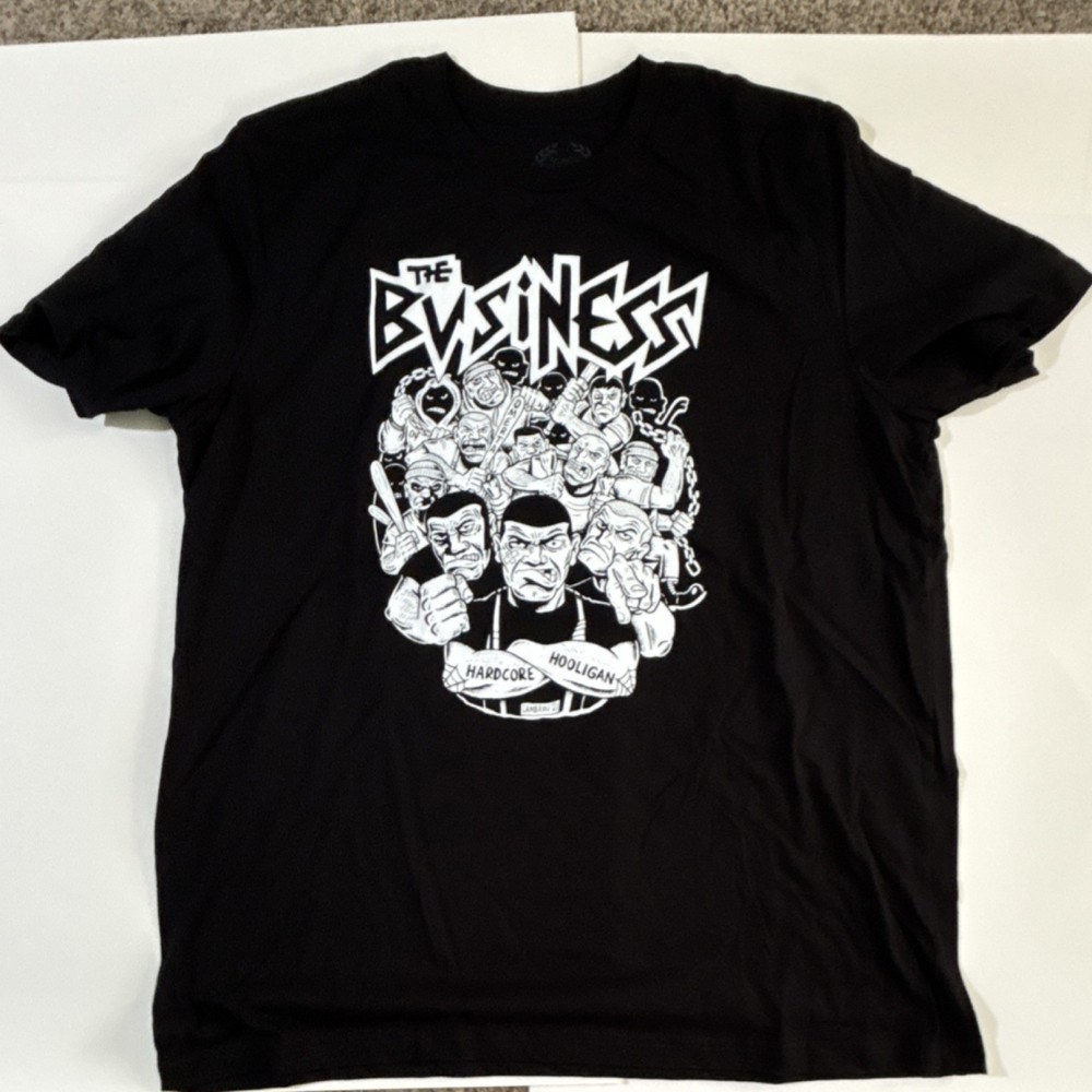 Omerta Mia The Business Hardcore Hooligan Black 2XL Men Short Sleeve T-Shirt