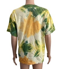 mens tie dye tshirt yellow green mens medium stretch