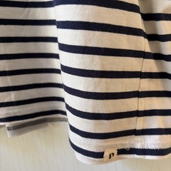 NWOT Pact Mens VNeck TShirt Blue White Stripe L Classic Preppy Nautical