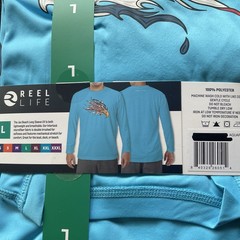 Reel Life Mens Jax Beach Long Sleeve UV T-Shirt Size L “YOU CHOOSE”