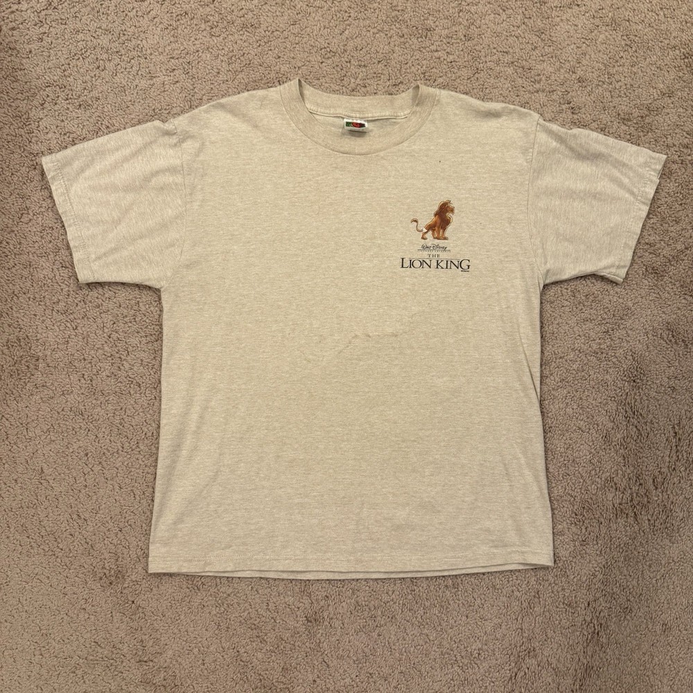 Vintage Walt Disney The Lion King 1994 Promo Tee Shirt Adult M, Cream