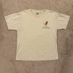 Vintage Walt Disney The Lion King 1994 Promo Tee Shirt Adult M, Cream