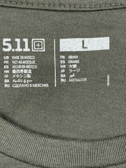 5.11 Tactical Men’s Large Olive Green Send It Long Sleeve Graphic T-Shirt