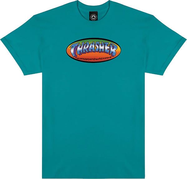 THRASHER SPANKY LONG NINETY-FIVE SS TSHIRT MEDIUM-JADE DOME