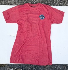 Costa Del Mar T-Shirt Top Men’s Size M Long Sleeve Logo 100% Cotton Red Blue