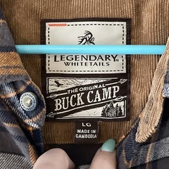 Vintage UpcycledbThe Mummy Movie Flannel Size L Legendary Whitetails Flannel