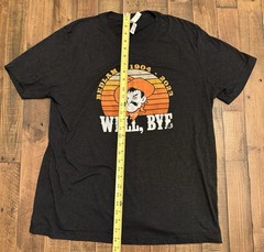 Bella + Canvas XL Black Crew Neck Graphic T-Shirt OSU Cowboy “Well, Bye”