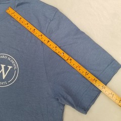 Windward School Men’s Large Blue T-Shirt Short Sleeve Crewneck Classic Casual