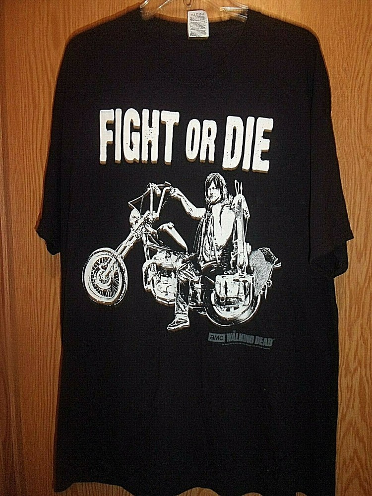 Triumph Chopper Fight or Die black 2XL t shirt Zombies