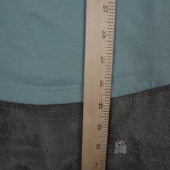 BYLT Drop Cut Lux Tee Mens Medium Light Blue Short Sleeve Curved Hem Comfort