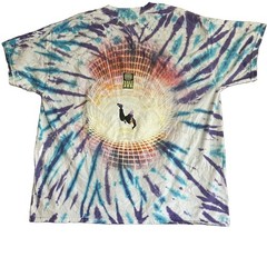 Travis Scott Astroworld 2021 Cactus Jack Sz XL TieDye Boxy “Man On Fire” T Shirt