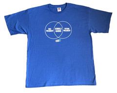 Bayside Unisex XL Kamala Harris T-Shirt Preshrunk Cotton Blue Move On President