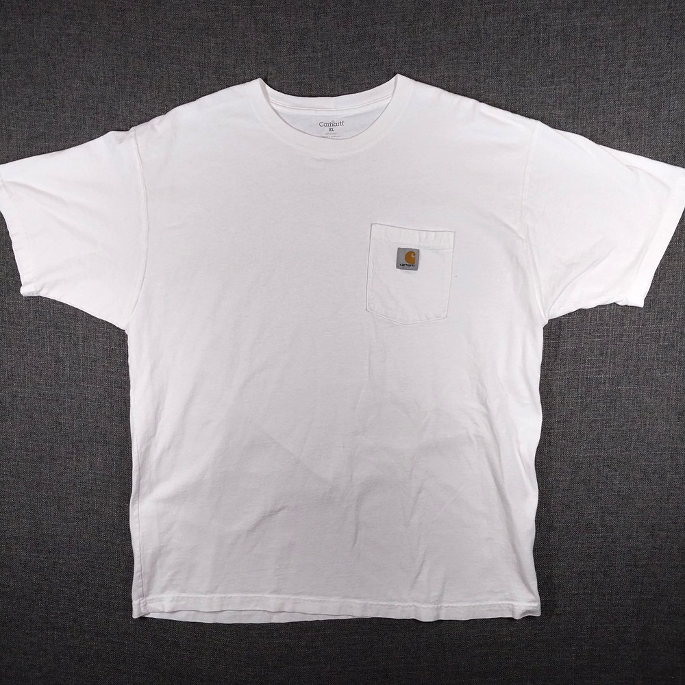 Carhartt K87 Men’s Pocket T Shirt White XL Short Sleeve