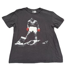 Muhammed ALI Shirt Mens Small Black Short Sleeve Boxing Fighting Iconic Casual