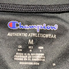 CHAMPION Mens Double Dry Shirt Short Sleeve Moisture Wicking Size M Black