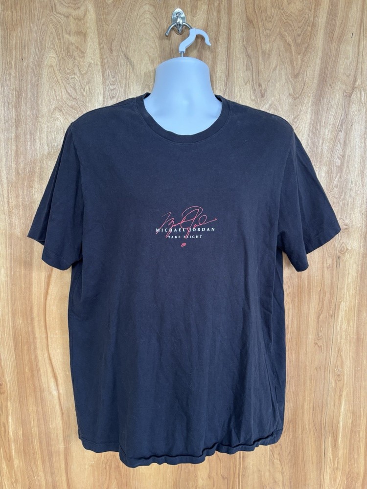 Nike Michael Jordan Take Flight T-Shirt Men’s Large Black Graphic Tee
