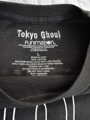 Funimation Tokyo Ghoul Ken Kaneki Black Long Sleeve Graphic T-Shirt Mens L