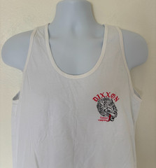 Dixxon Company Tank Top Mens Large White Graphic Tee Wolves Gorp Core Hiking