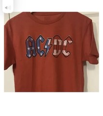 AC/DC Mens Sz L Red White And Blue Men T Shirt