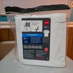Hanes Comfort Soft Tagless T-Shirts White XL Men’s 3 Pack