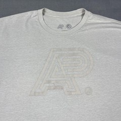 AP Logo Shirt Mens Large Gray Poly Cotton Blend Graphic Evolution Tee Casual
