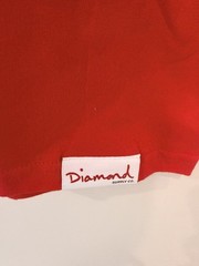 Diamond Supply Co. T-Shirt Diamond Print Mens L Red Short Sleeves Crew Neck NEW