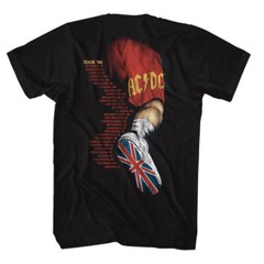 ACDC Music T-Shirt 96′ World Tour 2 Sided Metal Rock N Roll Black Cotton