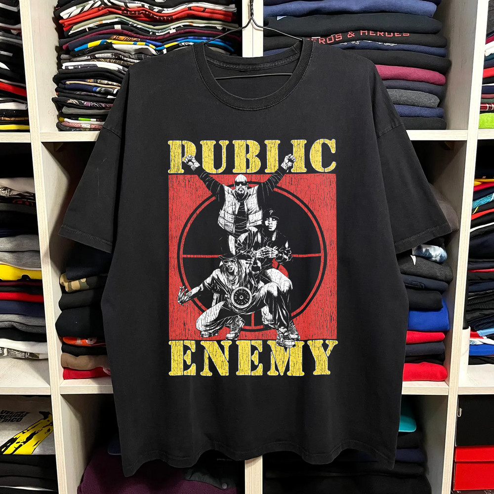 Public Enemy Promo Rare T-Shirt Black L