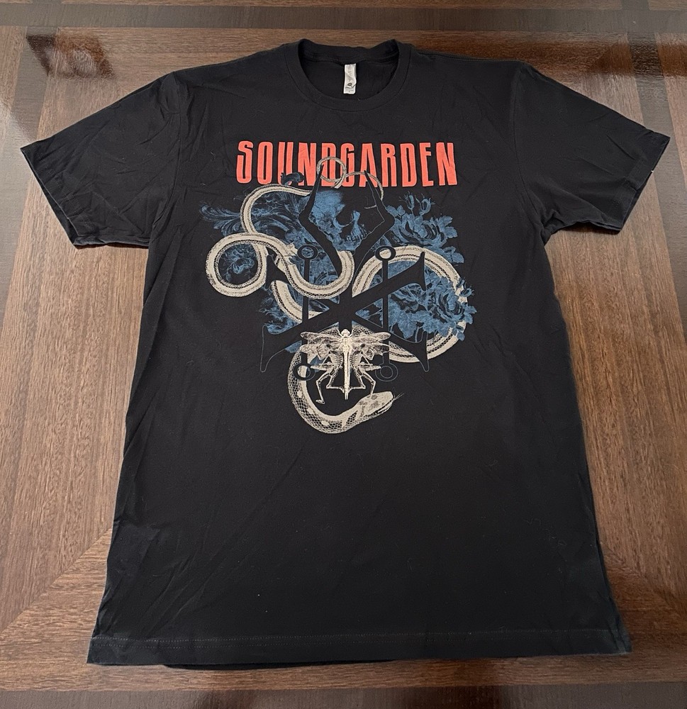 Soundgarden Tour T-Shirt Double Sided Band Tee 2017 Black Adult Size Large