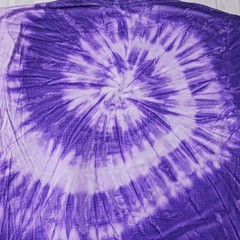 “420” Tie Dye T-shirt Adult XL Purple Spiral Cotton Hippie 70’s New