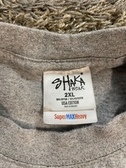 Shaka Wear Super MAX Heavy Mens 2XL Gray T-Shirt Short Sleeve Blank Comfort