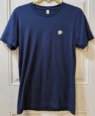Bella + Canvas Peet’s Coffee Logo T-Shirt Brewed for Greatness Men’s Small Navy