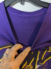 Prince Purple T-shirt with Him on Motorcycle Size Large