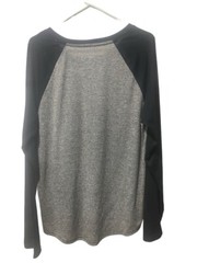 Mens Trademark Brooklyn Cloth Sleeve Gray w Black T Shirt Size Large New ✨