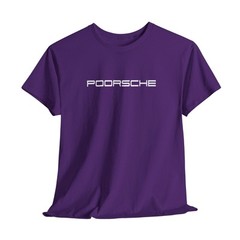 Poorsche T-Shirt Motorsport Apparel for Gearheads, Sports Car Lover Gift