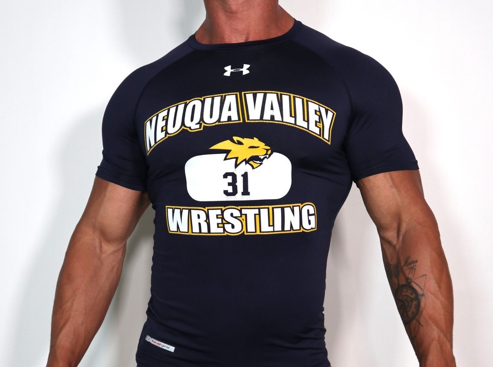 MEN’S “NEUQUA VALLEY WRESTLING” COMPRESSION SHIRT SIZE LARGE
