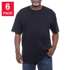 Kirkland Signature Men’S Heavyweight Crew Tee, 6-Pack