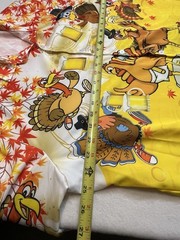 Atlanl Turkeys w/Beer Festive Thanksgiving Shirt XL Poly/Spandex Blend EUC