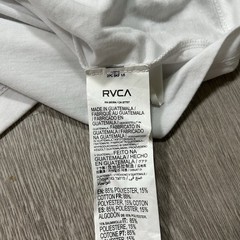 RVCA VA Sport Tee T Shirt Mens XL White Gym Workout Regular Fit Coordinates