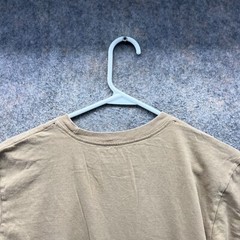 The North Face Shirt Mens Medium Khaki Crewneck Bulls Tan Beige Cotton Print