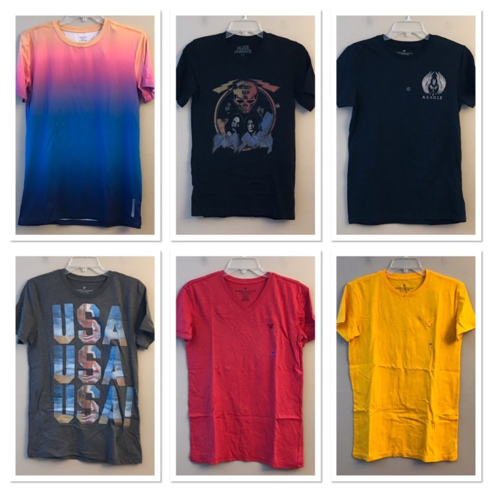 NWT AMERICAN EAGLE Men’s T-Shirts XSMALL Assorted Colors/Prints